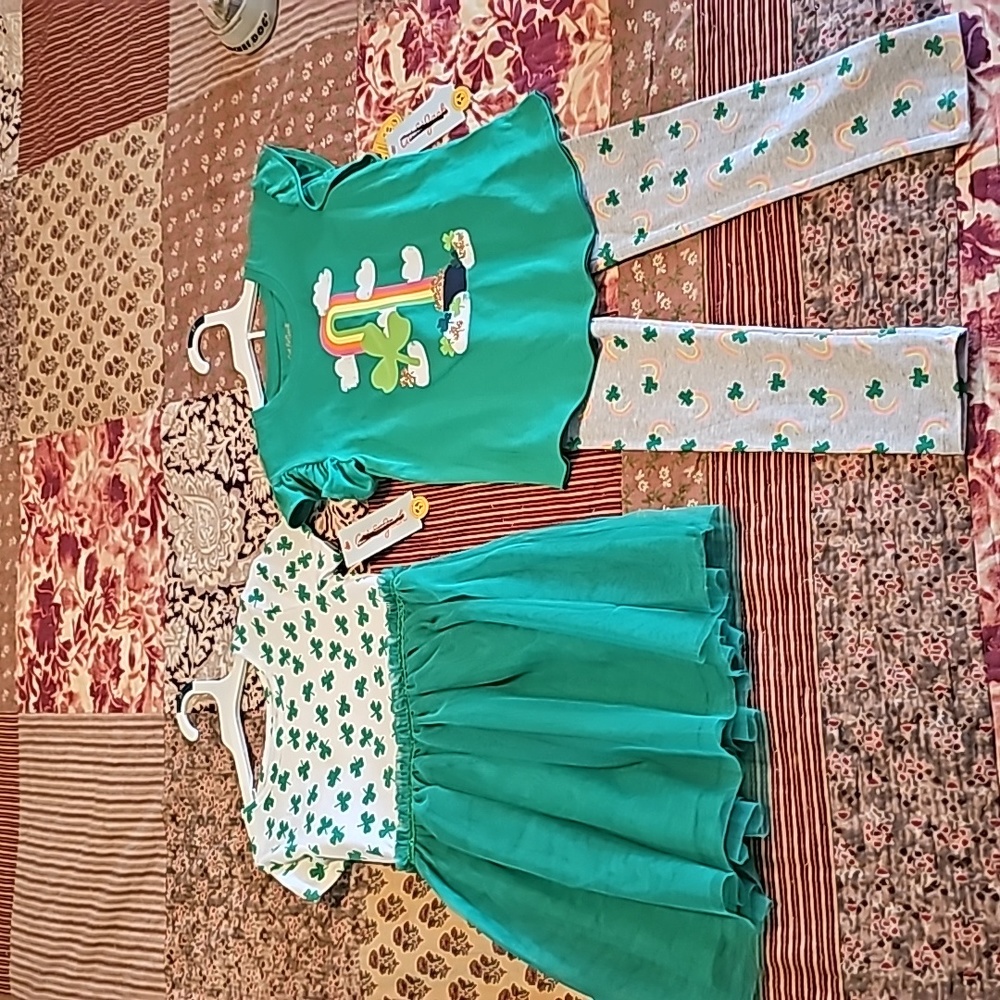 Cat and Jack St Patrick's Day Outfits Girls 5t
